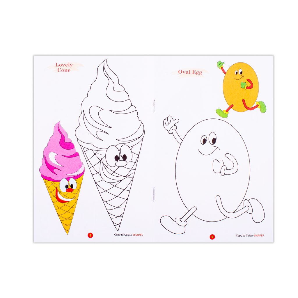 Copy To Colour Shapes 1Book