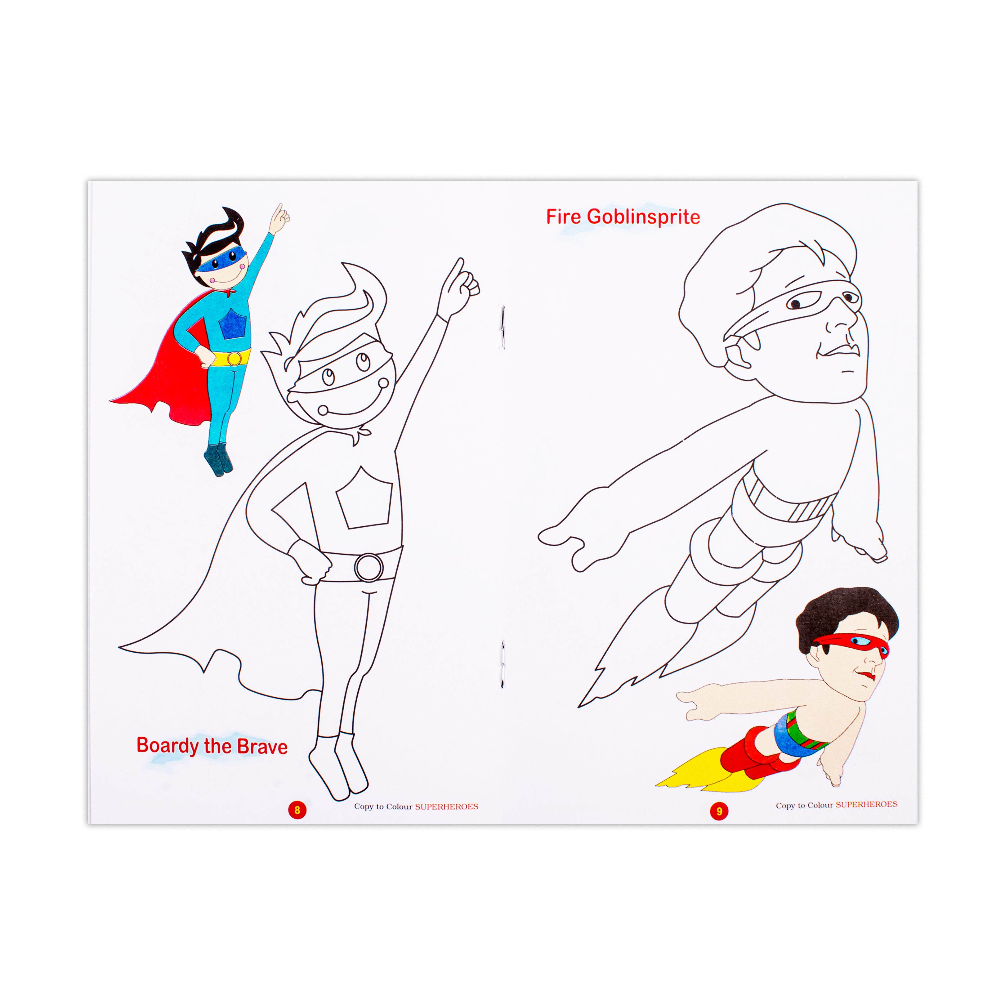 Copy To Colour Super Heroes 1Book