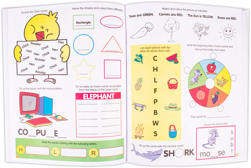 Fun And Learn Jumbo 500 English Activities 1Book