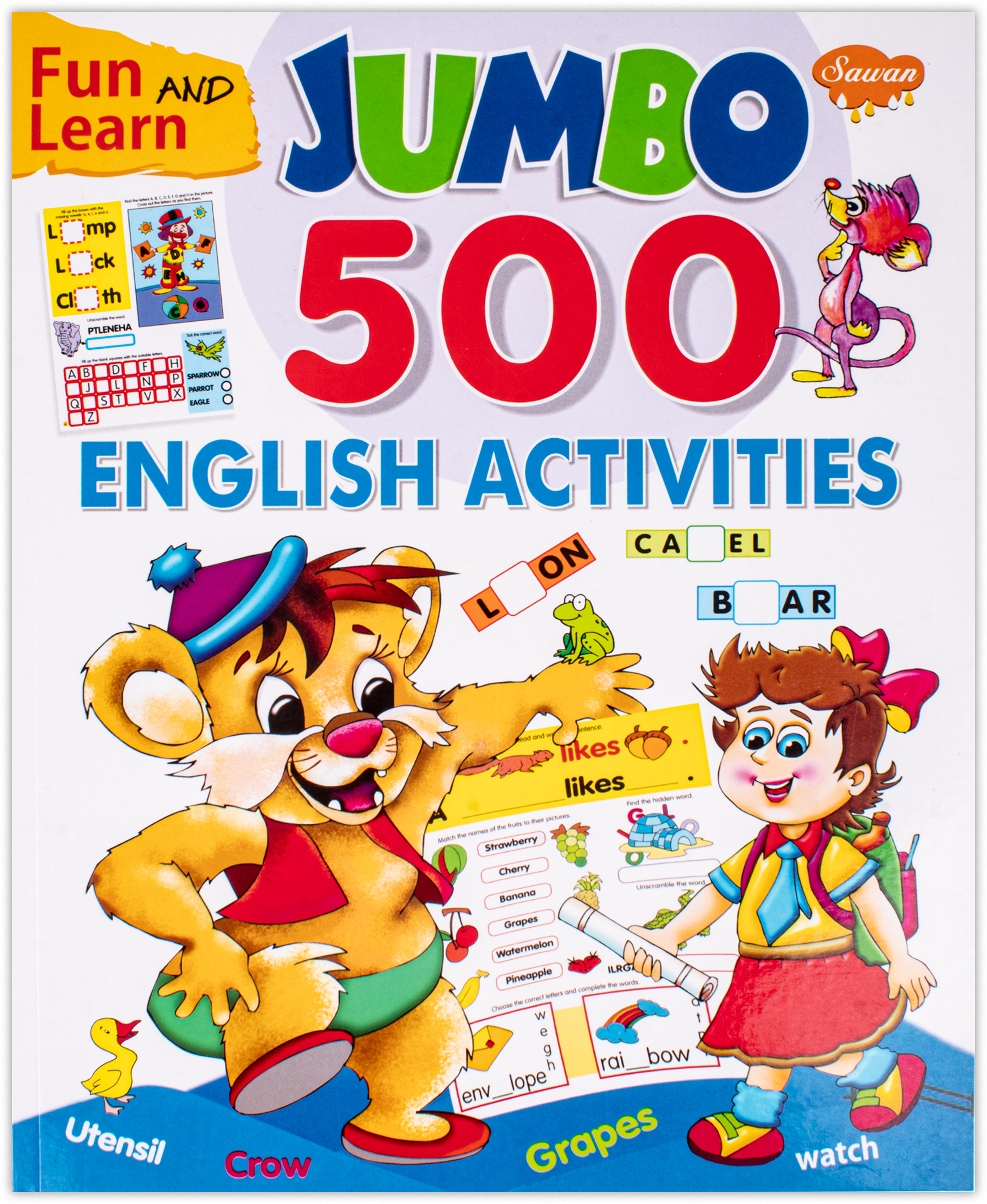 Fun And Learn Jumbo 500 English Activities 1Book