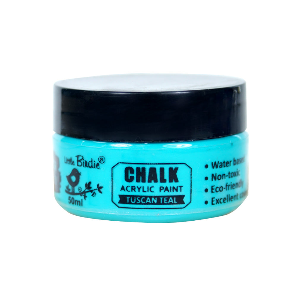Home Decor Chalk Paint Tuscan Teal 50ml Bottle