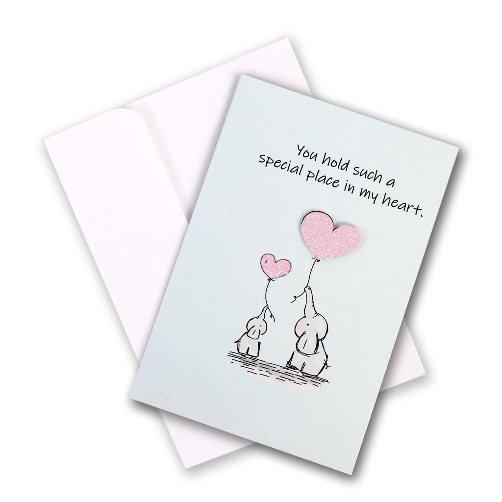 Mother's day Card And Envelop Special Place in my heart 4 x 6inch 1pc