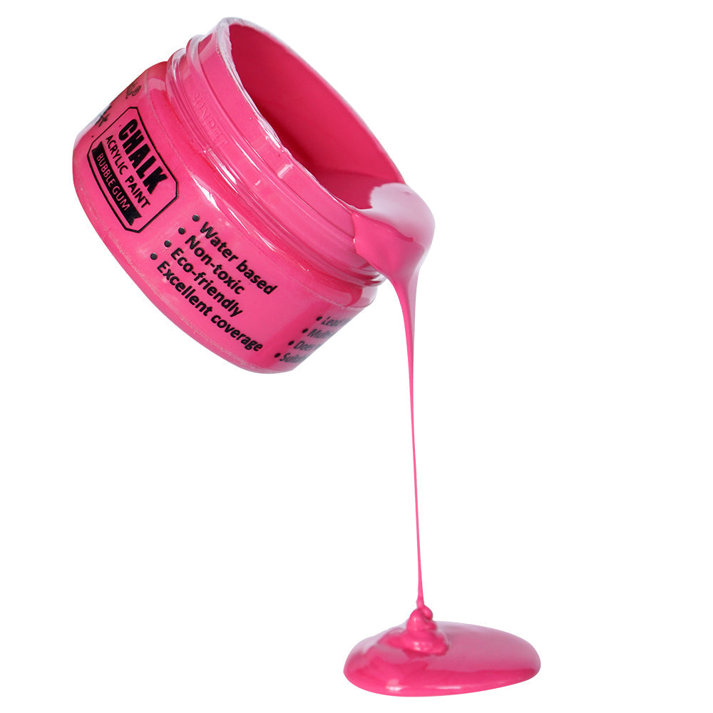 Home Decor Chalk Paint Bubble Gum 50ml Bottle