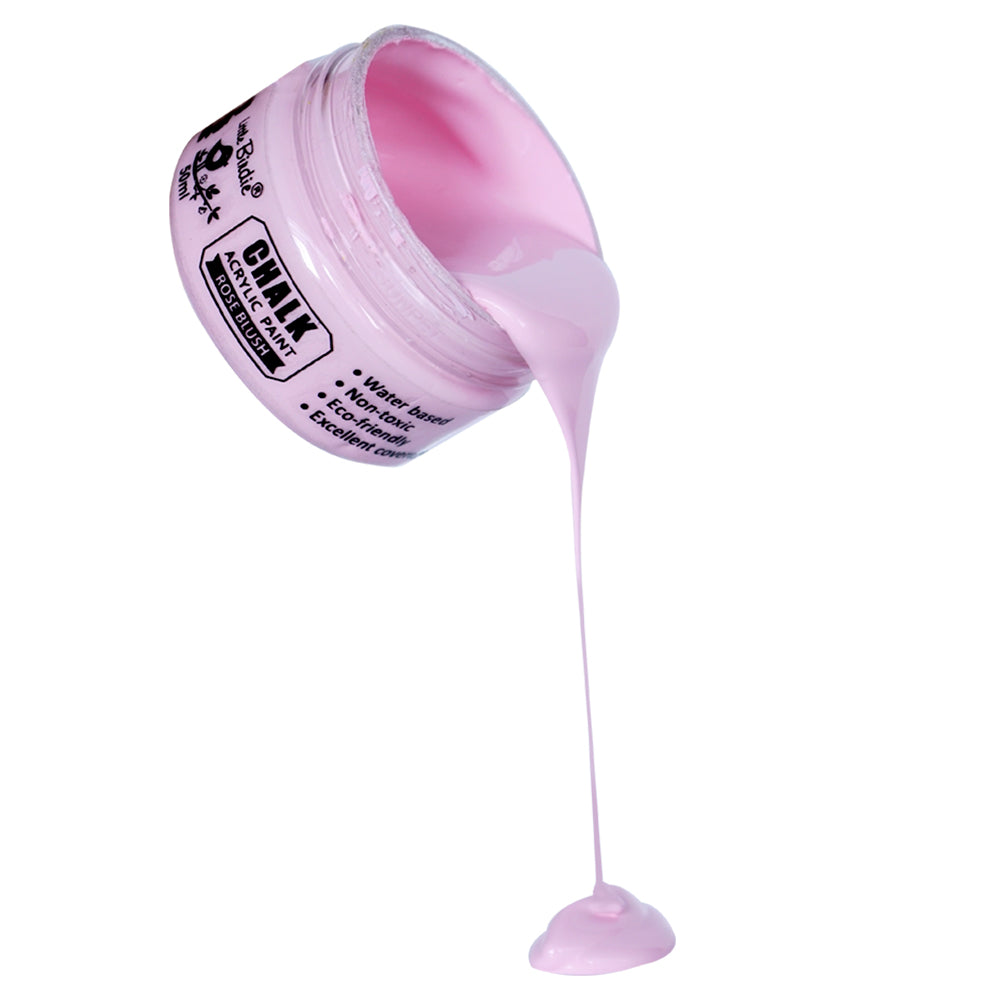 Home Decor Chalk Paint Rose Blush 50ml Bottle