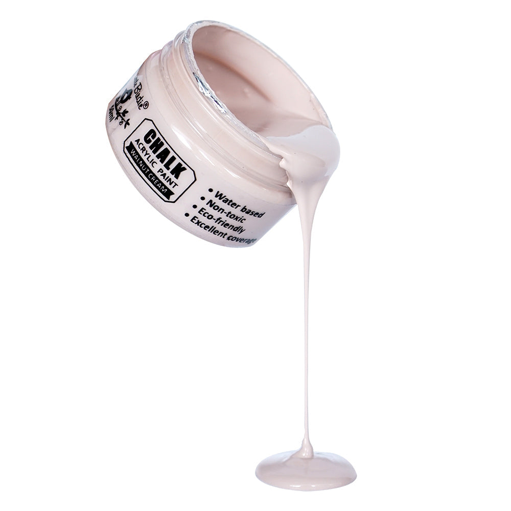 Home Decor Chalk Paint Walnut Cream 50ml Bottle