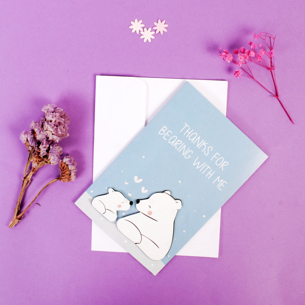 Mother's day Card And Envelop Bearing with me 4 x 6inch 1pc