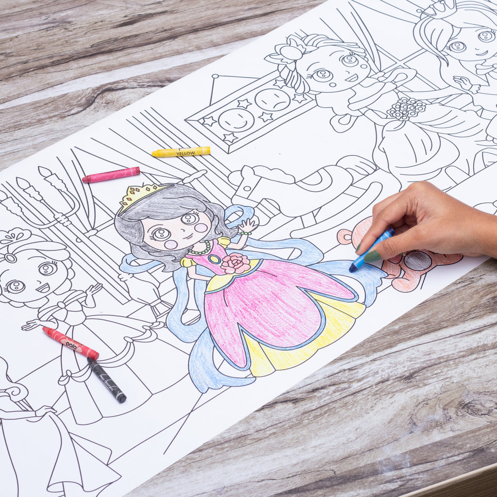 Repositionable Creative Colouring Paper Roll Travel In Space 3mtr X W38cm 1 BOX