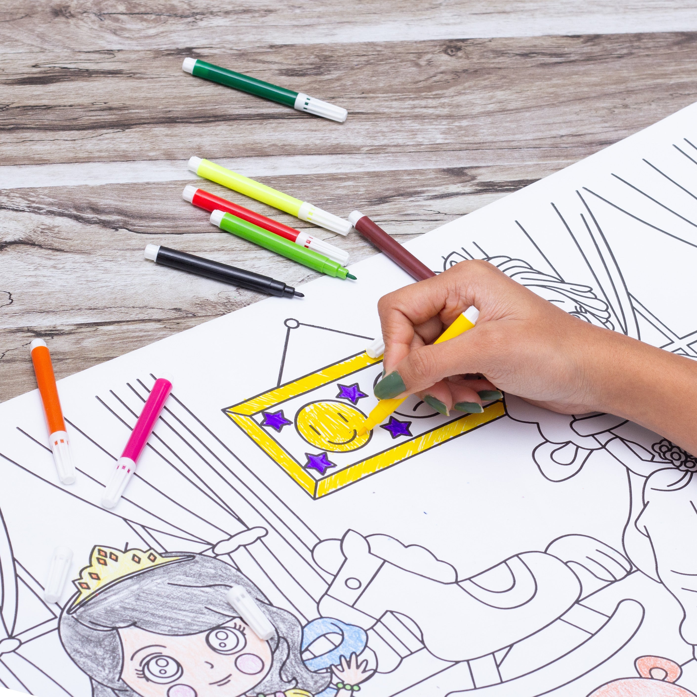 Repositionable Creative Colouring Paper Roll Transportation 3mtr X W38cm 1 BOX