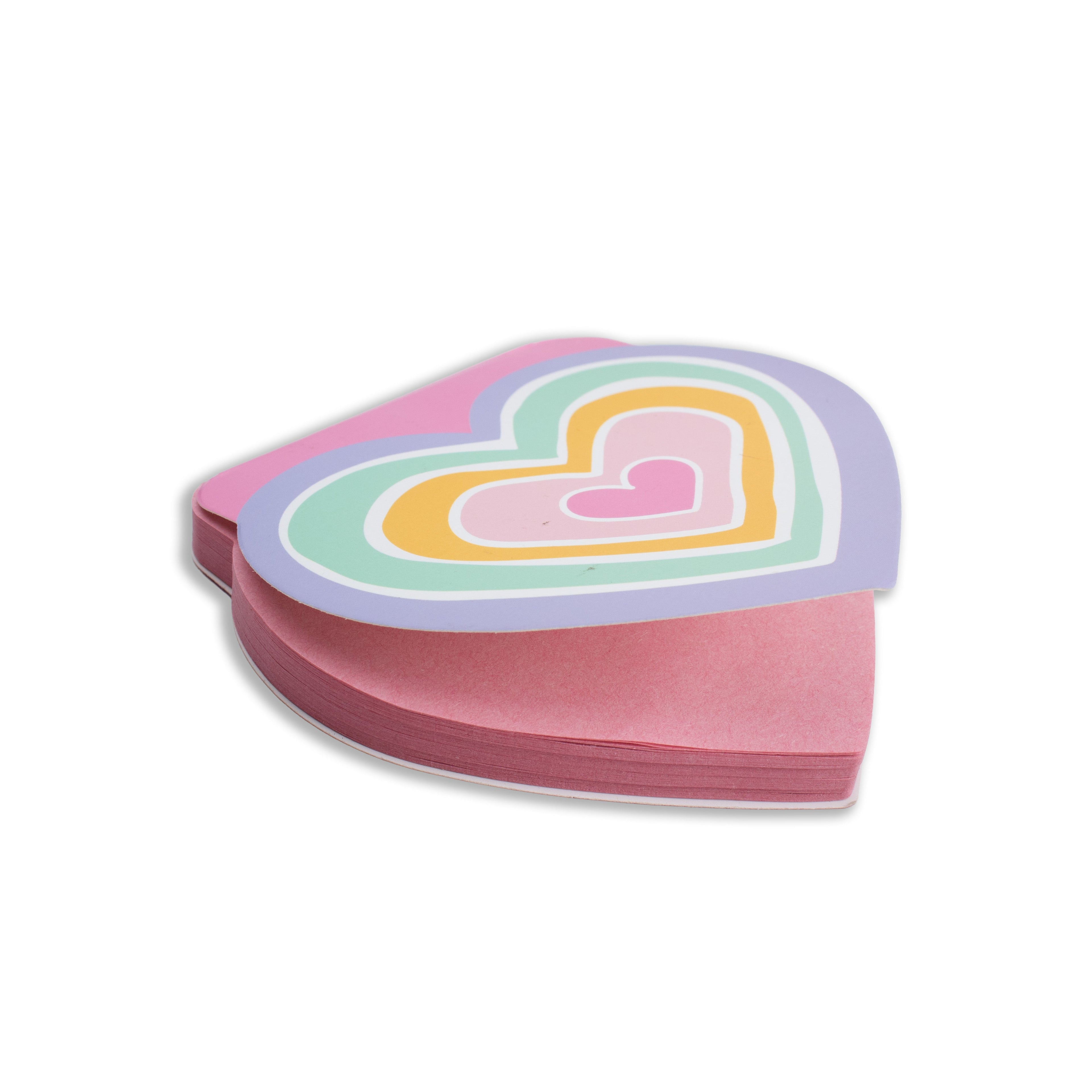Sticky Notepad - Heart 10 X 10cm 100Sheet