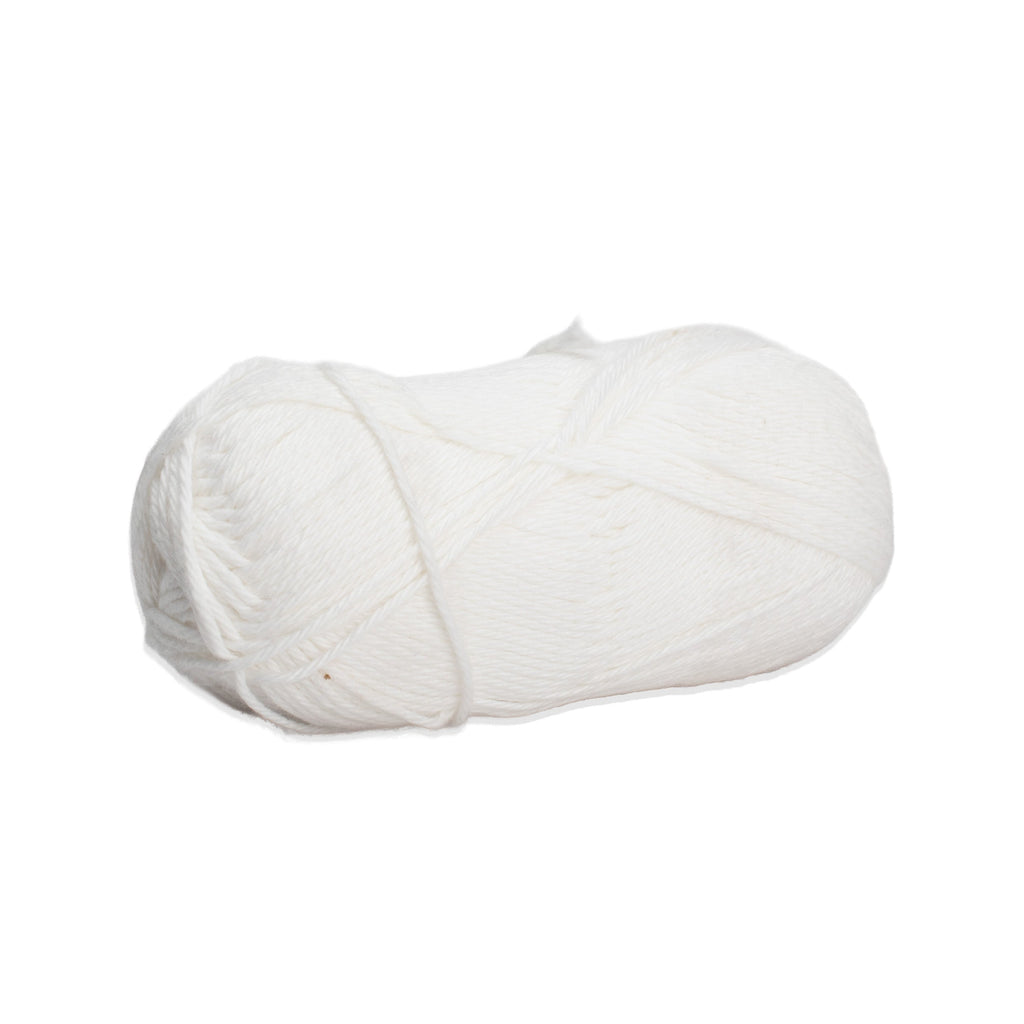 Cotton Comfy Knitting/Crochet Yarn 100% Cotton White 169m 100g