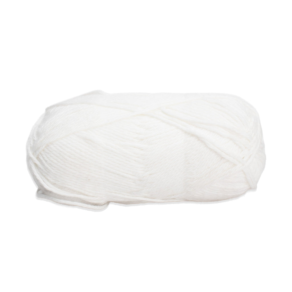 Cotton Comfy Knitting/Crochet Yarn 100% Cotton White 169m 100g