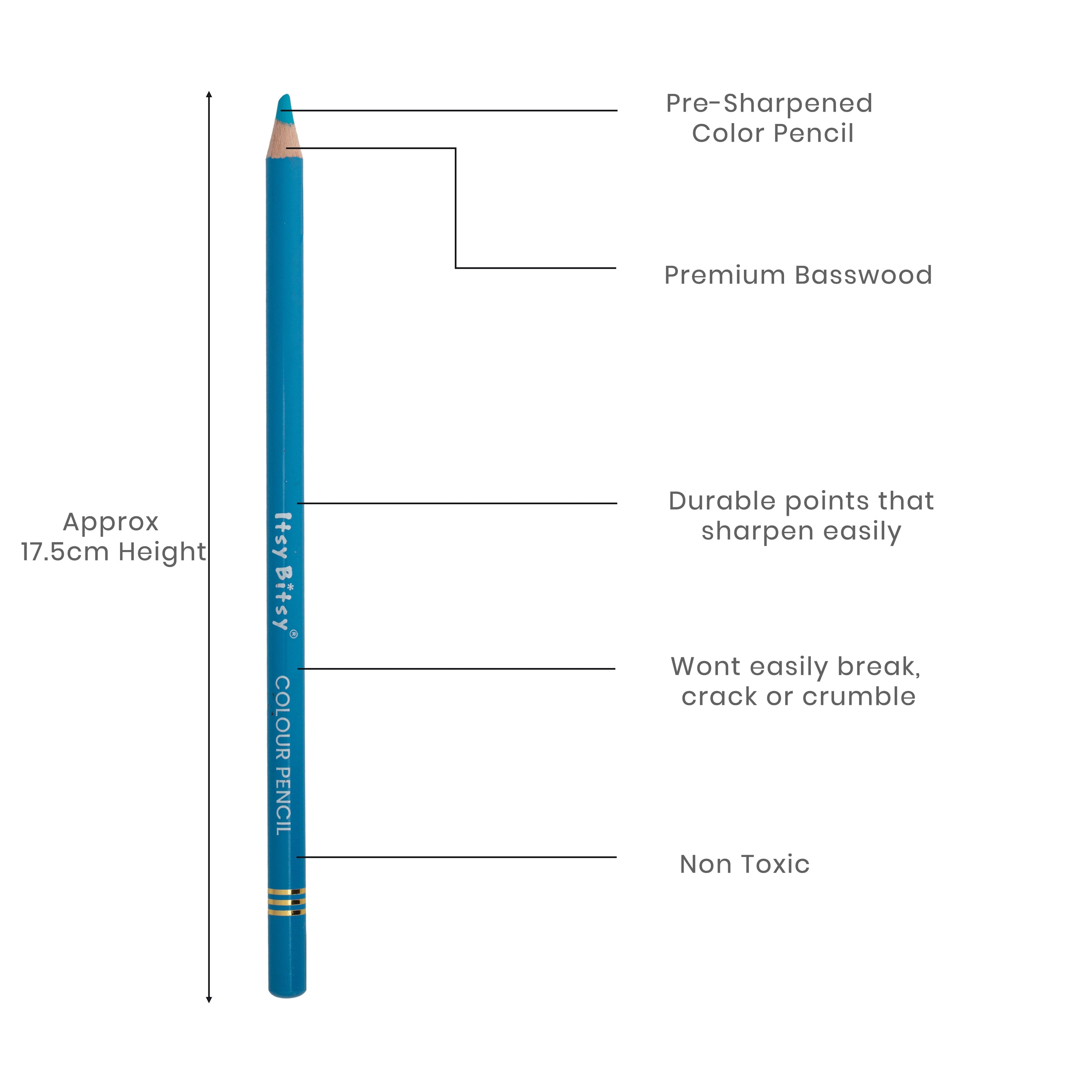 Premium Artist Colour Pencil 1pc - Helio Turquoise