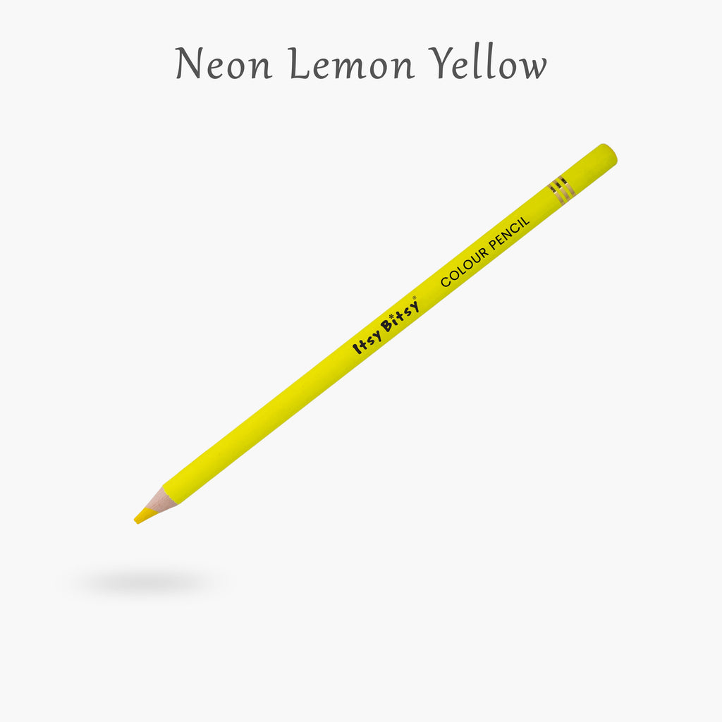 Premium Artist Fluro Colour Pencil 1pc - Neon lemon Yellow