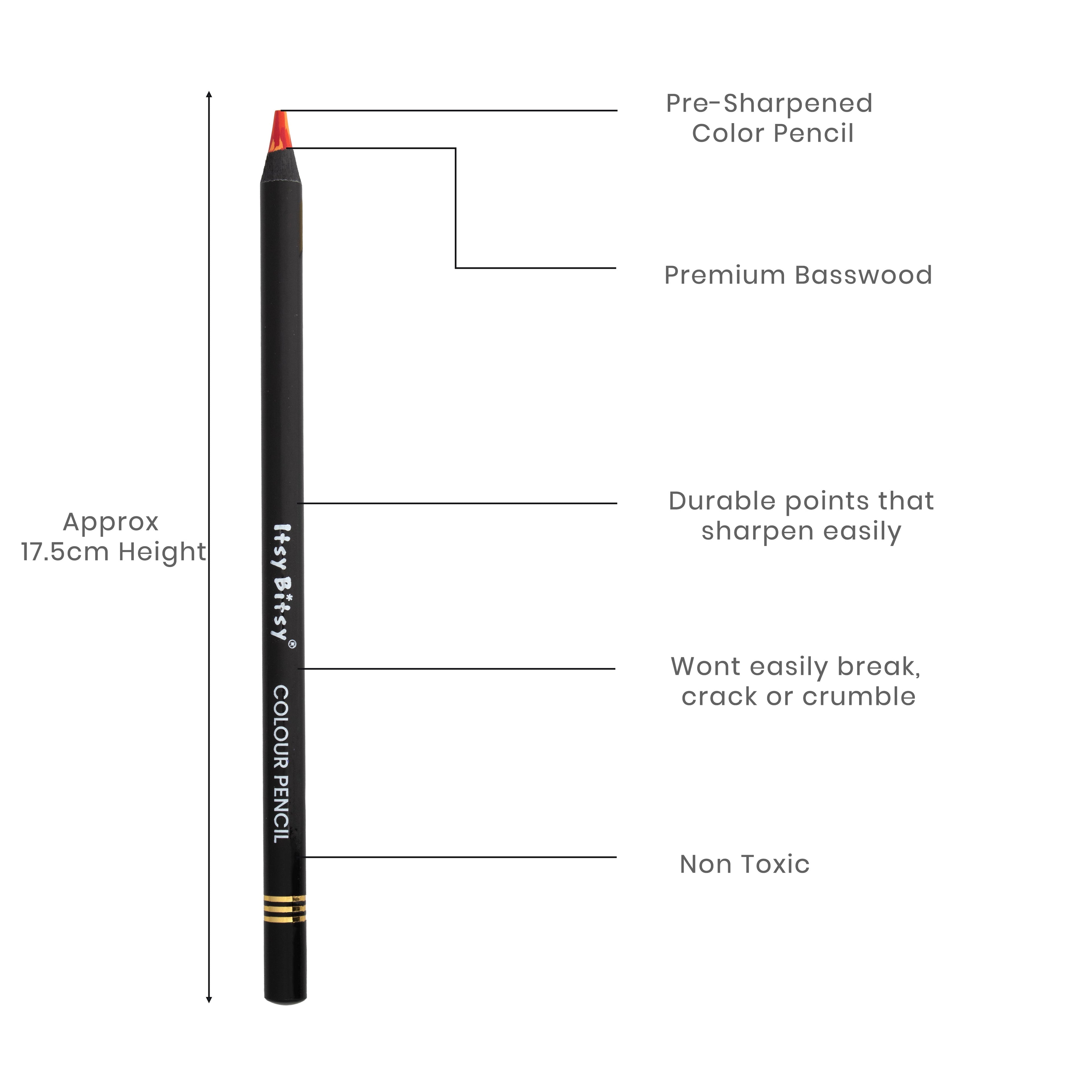 Premium Artist Rainbow Colour Pencil 1pc - Flame Fusion