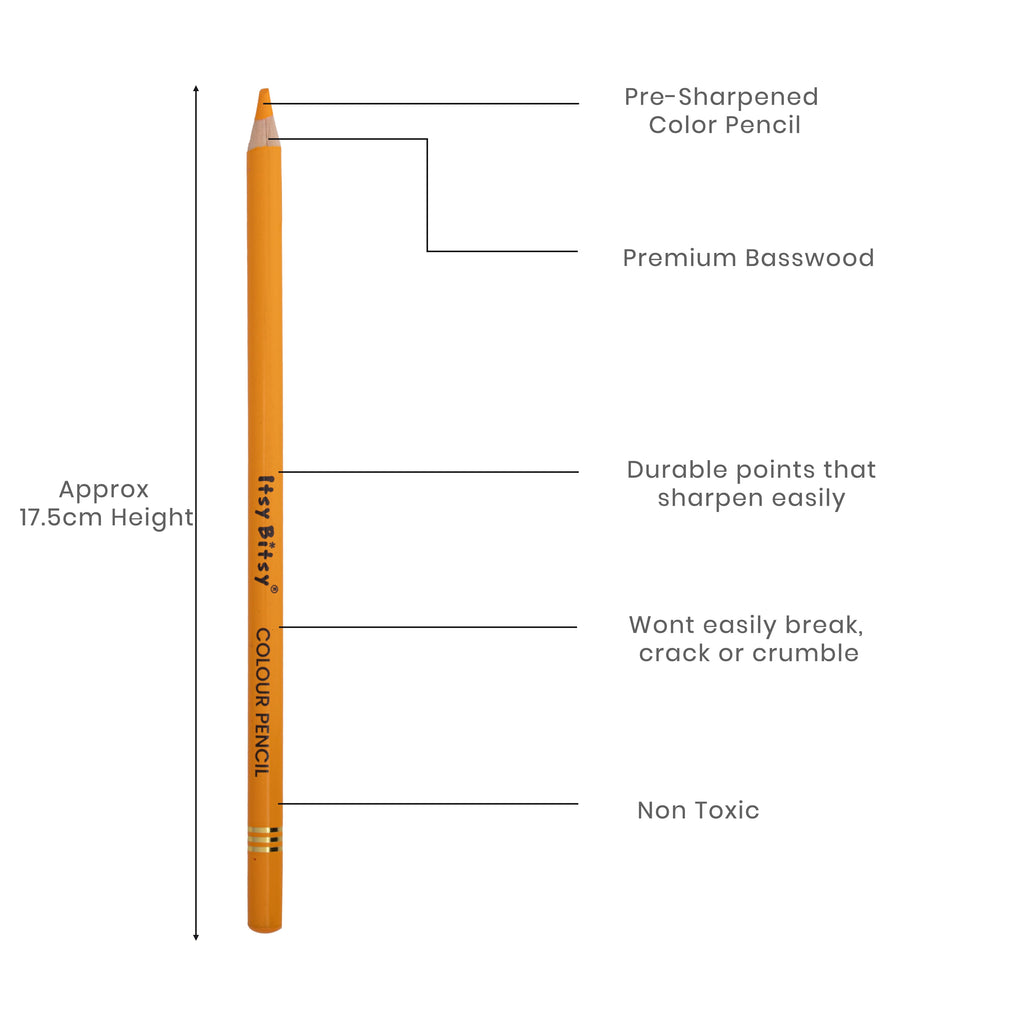 Premium Artist Colour Pencil 1pc - Light Chrome Yellow