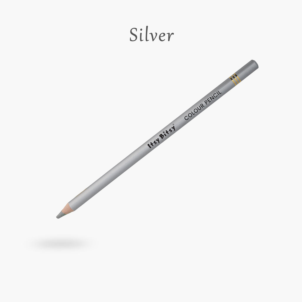 Premium Artist Metallic Colour Pencil 1pc - Silver