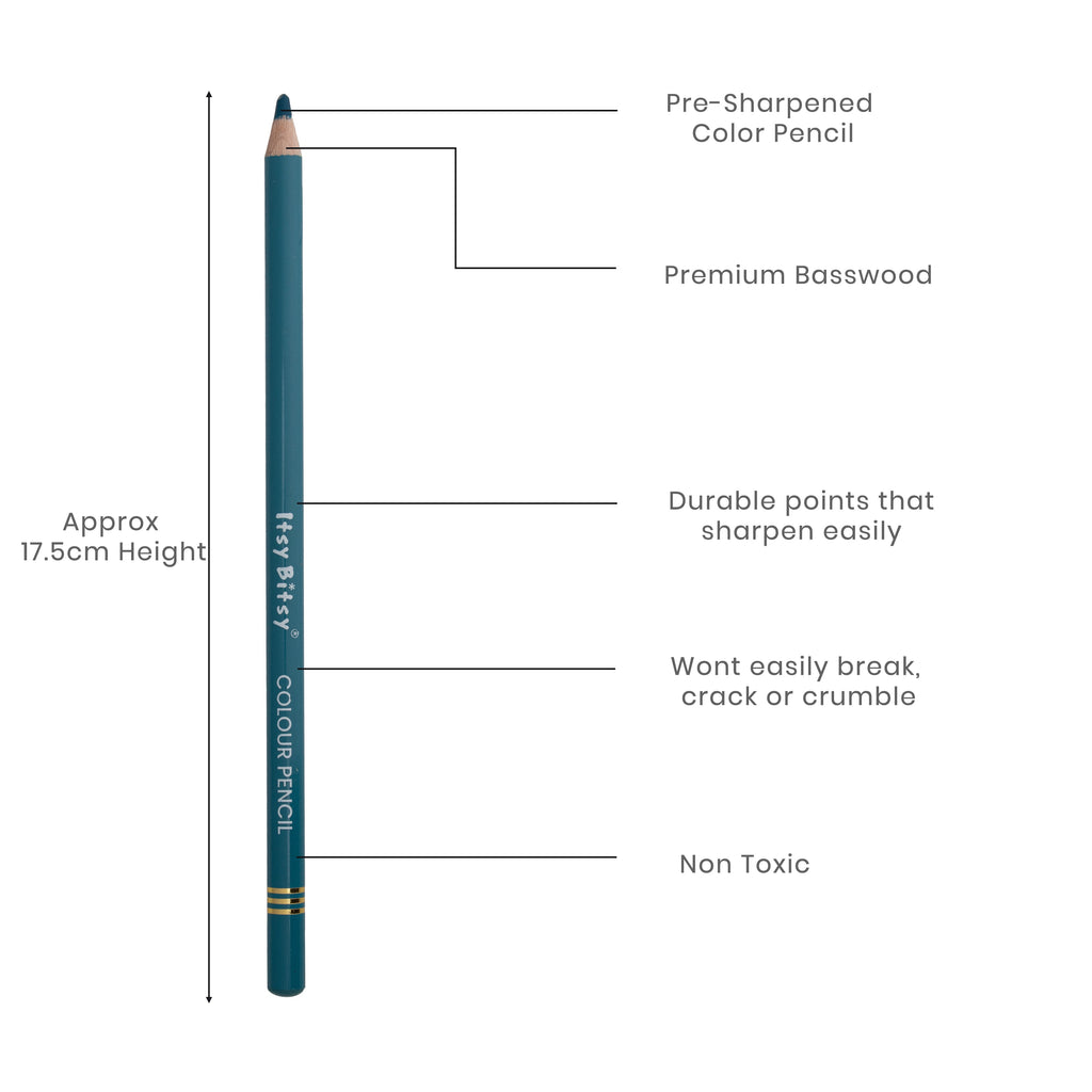Premium Artist Colour Pencil 1pc - Teal Blue