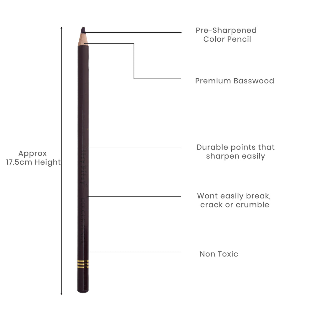 Premium Artist Colour Pencil 1pc - Purple Violet