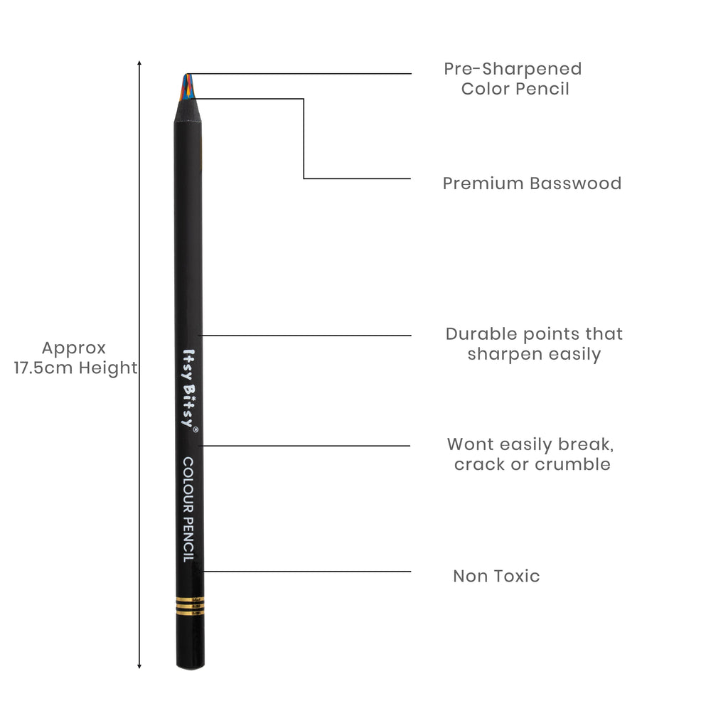 Premium Artist Rainbow Colour Pencil 1pc - Radiant Blend