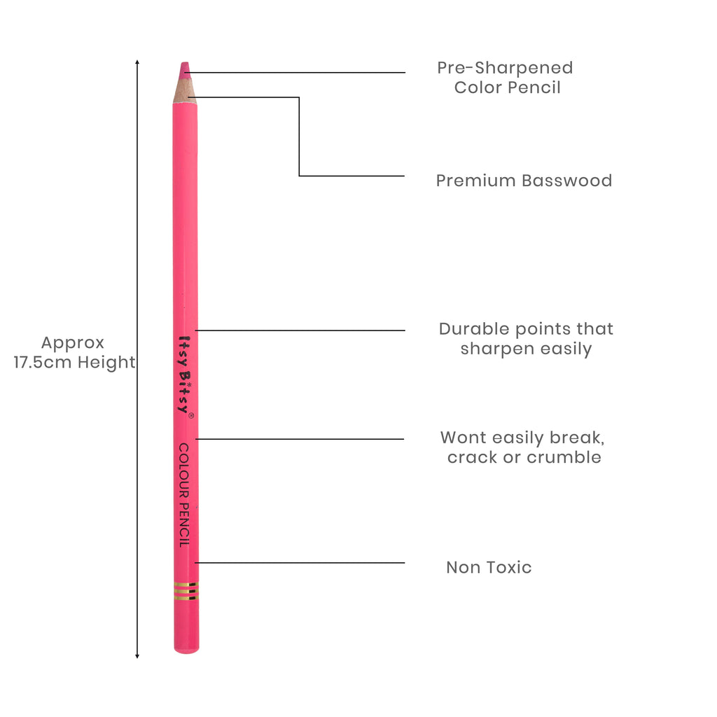 Premium Artist Colour Pencil 1pc - Pink