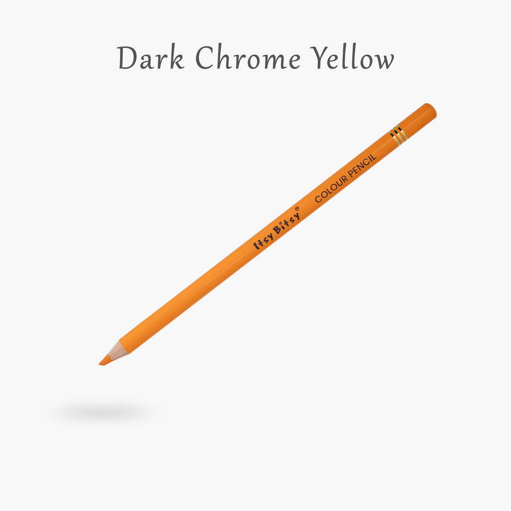 Premium Artist Colour Pencil 1pc - Dark Chrome Yellow