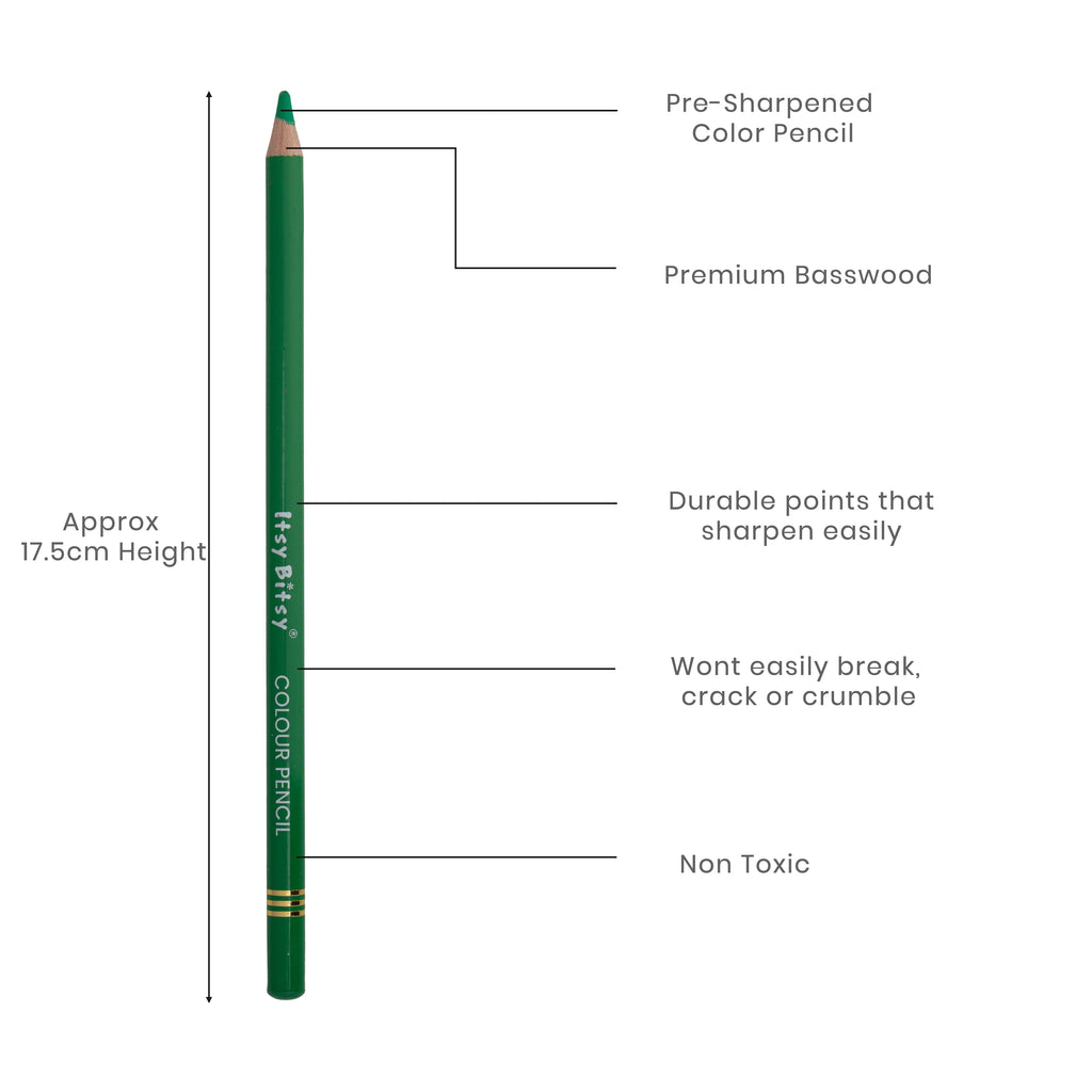 Premium Artist Colour Pencil 1pc - Emerald Green