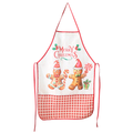 Apron Printed Adult Gingerbread Man 1pc