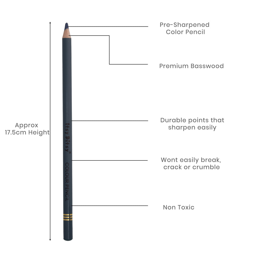 Premium Artist Colour Pencil 1pc - Purple Gray