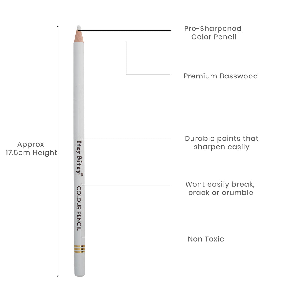 Premium Artist Colour Pencil 1pc - White