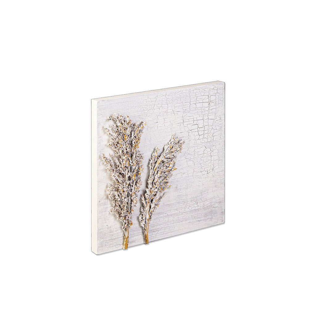 Wall Decor Handmade 3D Botanical Shimmery Field Approx H12 X L12 X D0.78inch 1pc