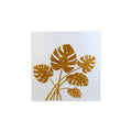 Wall Decor Tropical Monstera Gold Sheen Approx H20 X L20 X D0.98inch 1pc