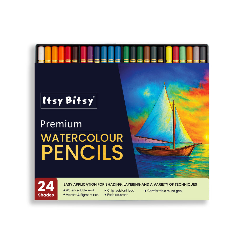 Premium Artist Water colour pencils - Pack of 24 Colours 1Box