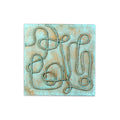 Wall Decor Yarn Art Tangled Earthy Blue Approx H12 X L12 X D0.78inch 1pc