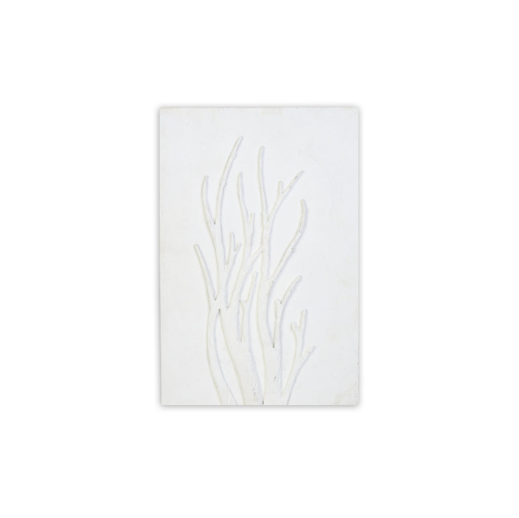 Wall Decor Sculpture Painting Winter Tree Art Approx H24 X L12 X D0.78inch 1pc