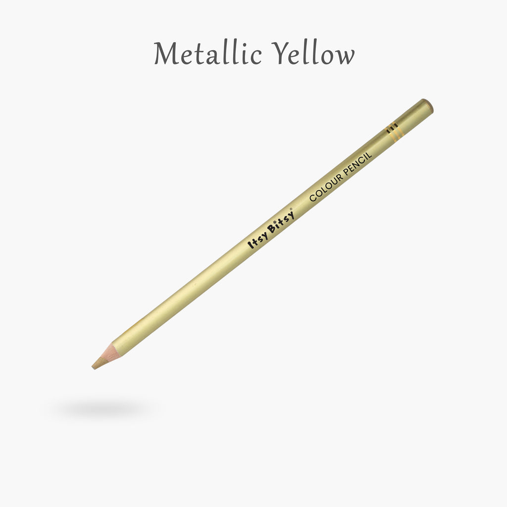 Premium Artist Metallic Colour Pencil 1pc - Metallic Yellow