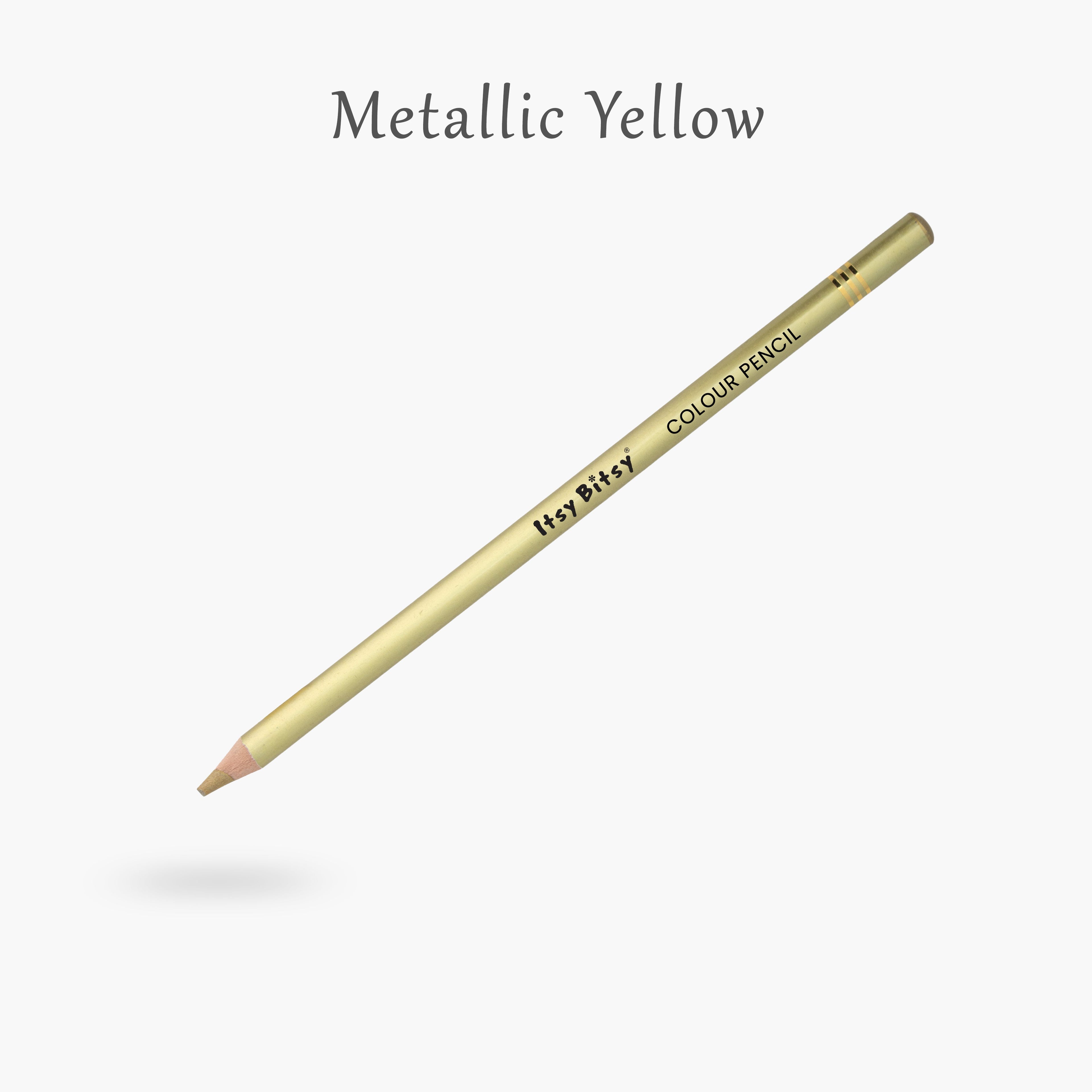 Premium Artist Metallic Colour Pencil 1pc - Metallic Yellow