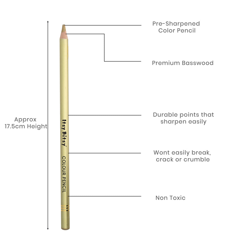 Premium Artist Metallic Colour Pencil 1pc - Metallic Yellow