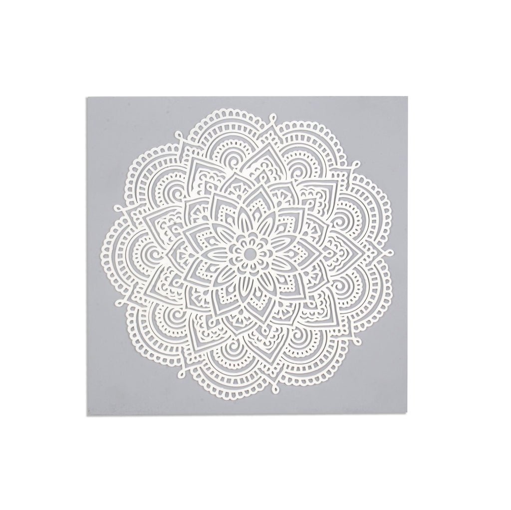 Wall Decor Floral Mandala Approx H12 X L12 X D0.78inch 1pc
