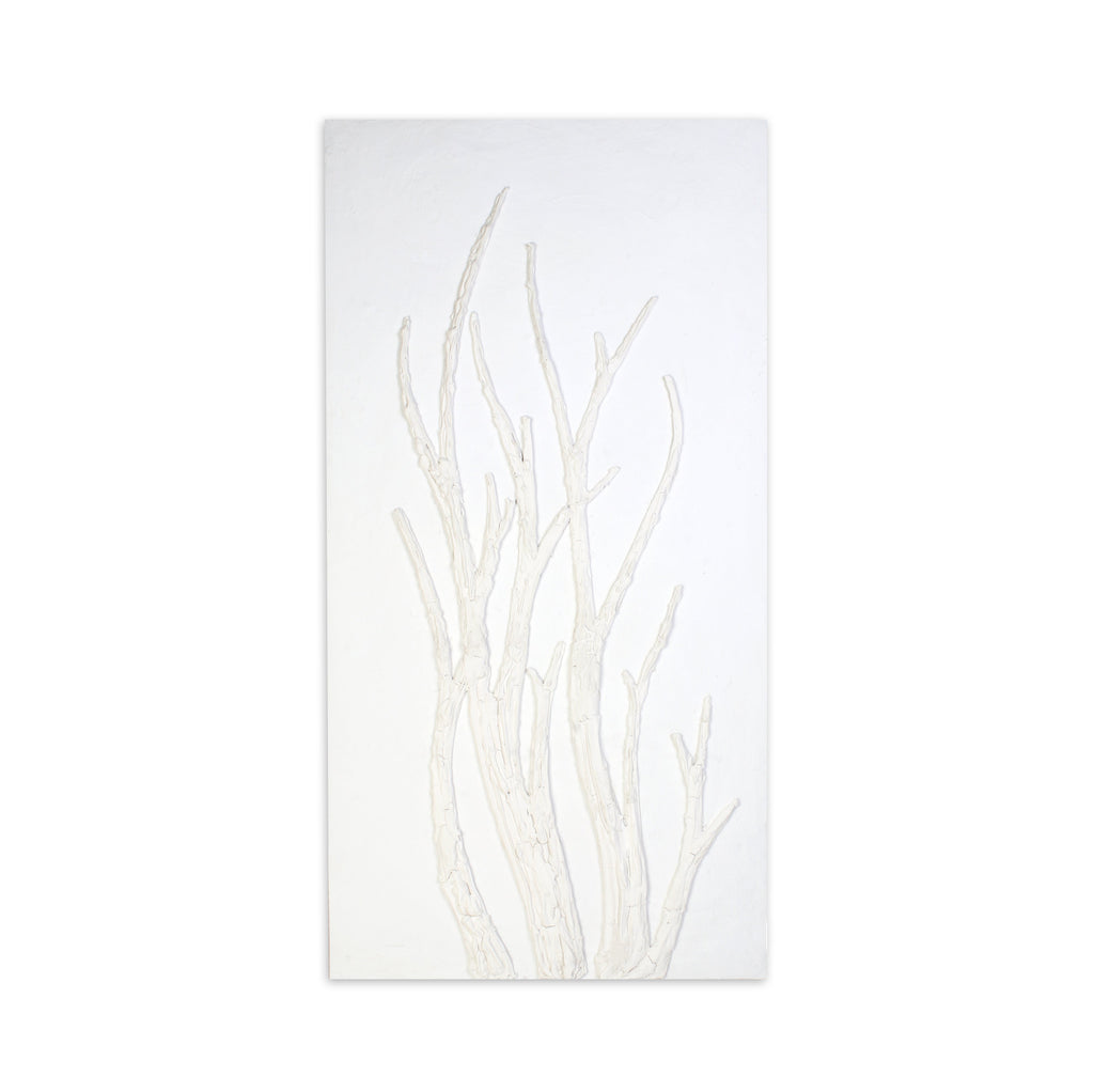 Wall Decor Sculpture Painting Winter Tree Art Approx H48 X L24 X D0.98inch 1pc