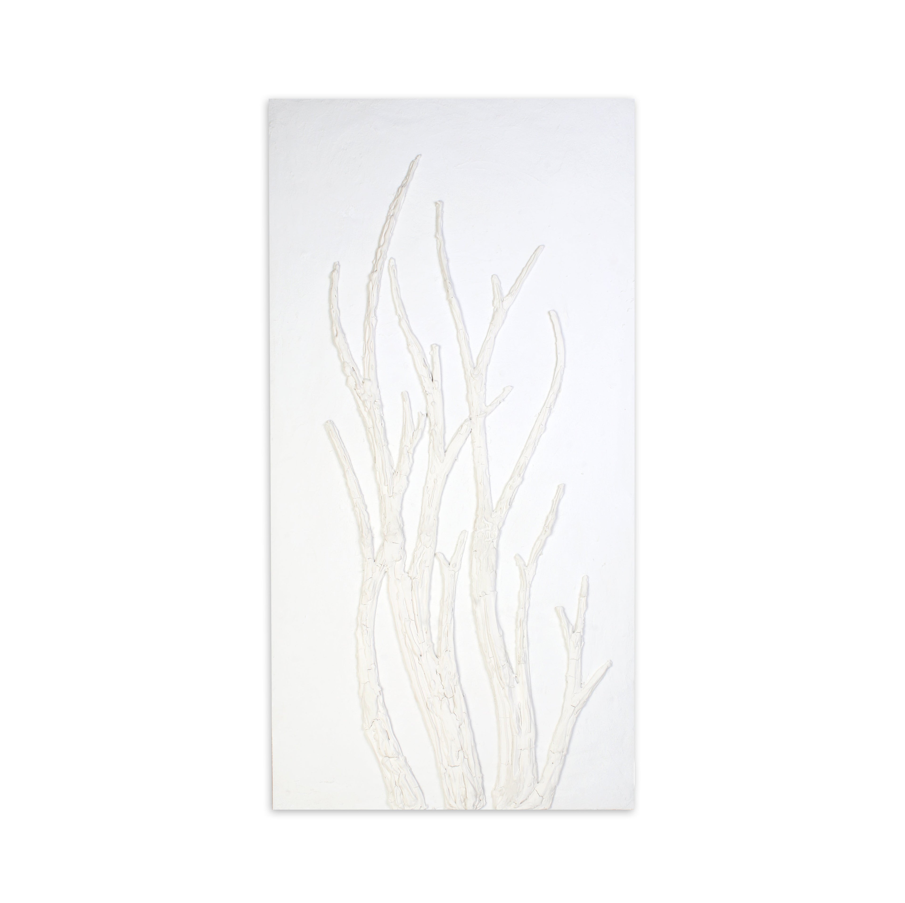 Wall Decor Sculpture Painting Winter Tree Art Approx H48 X L24 X D0.98inch 1pc