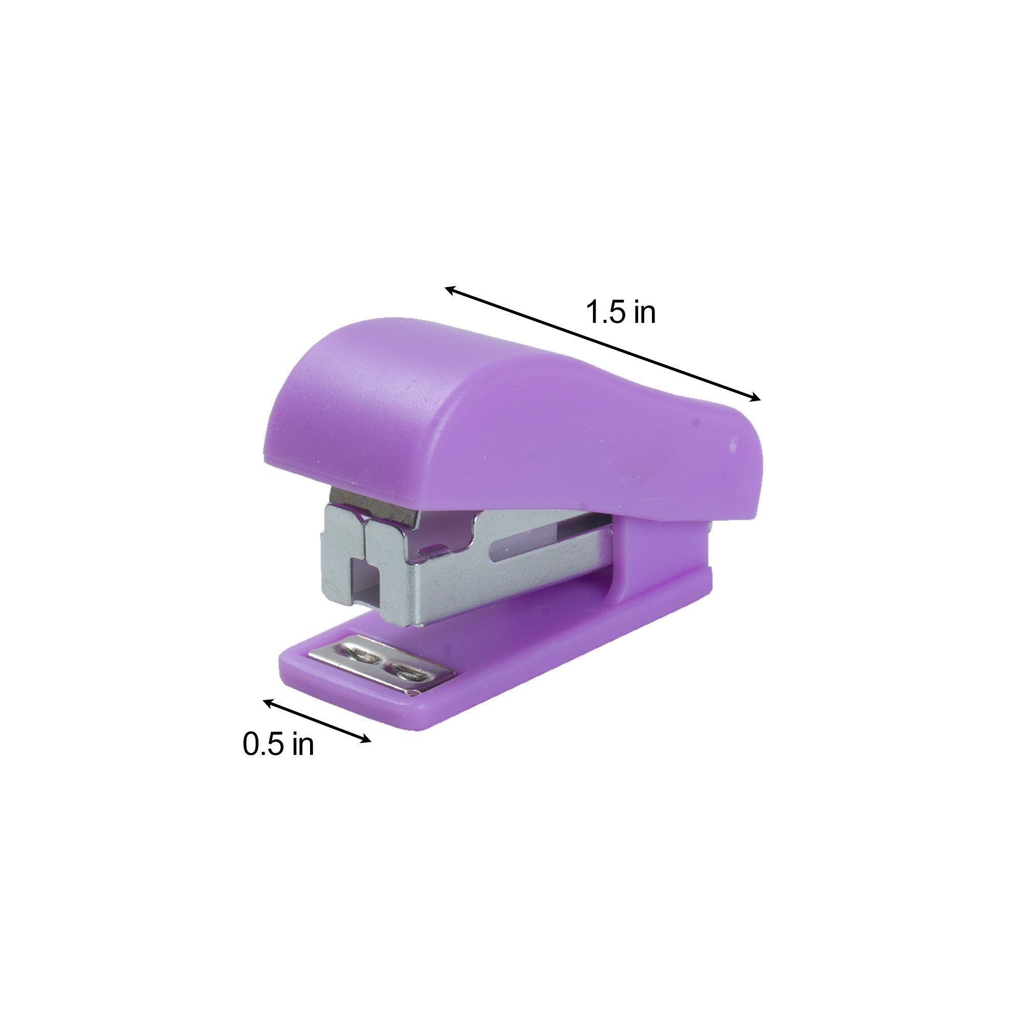 Mini Stapler with Stapler Pin No.10 4mm Pin Size Purple 1set Blister