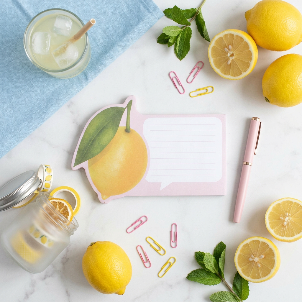 Sticky Notepad - Lemon 11.8 X 7.5cm 100Sheet