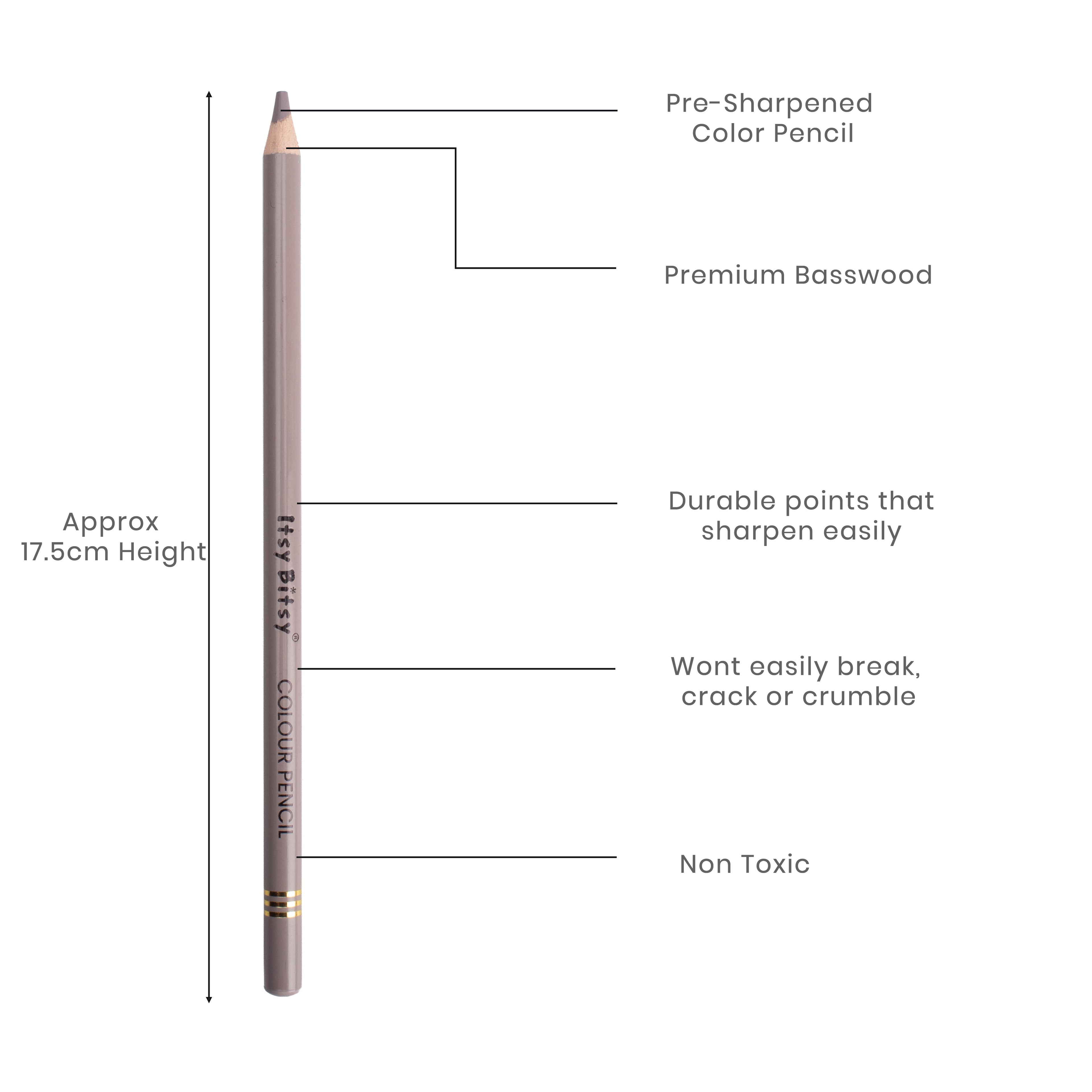 Premium Artist Colour Pencil 1pc - Brandy Rose