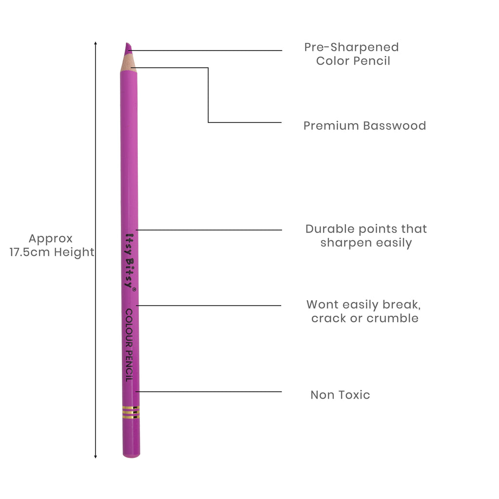 Premium Artist Colour Pencil 1pc - Electric Orchid