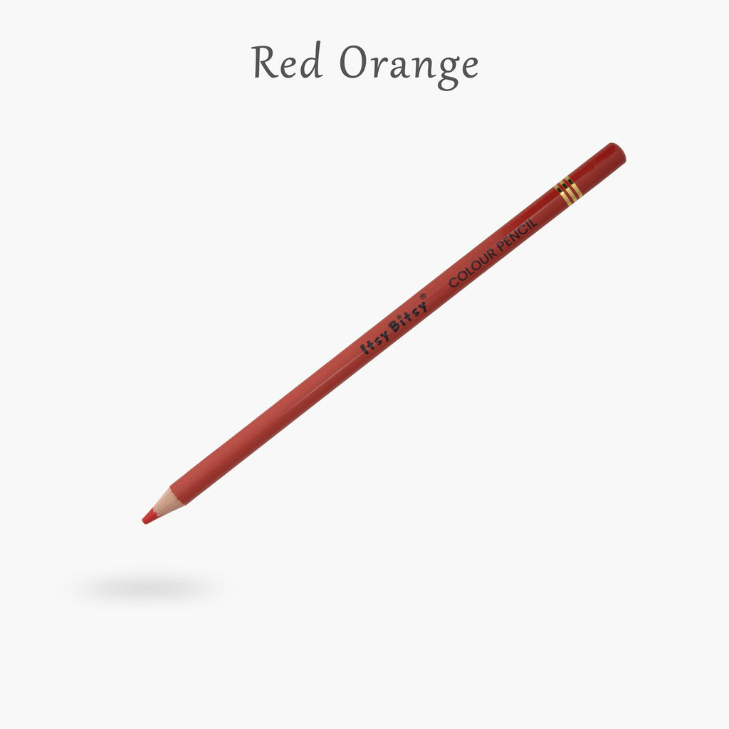 Premium Artist Colour Pencil 1pc - Red Orange