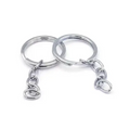 Split Key Rings with Chain 5pc