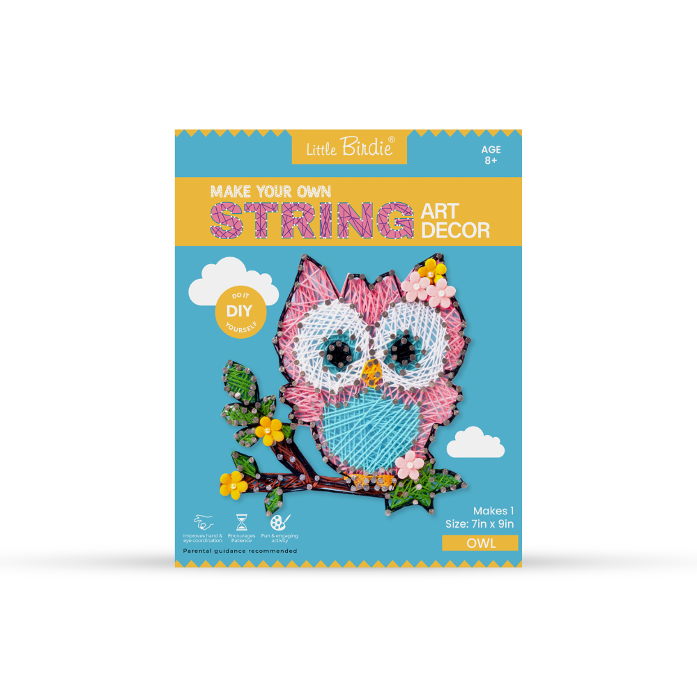 DIY String Art Kit - Owl, 1 Box