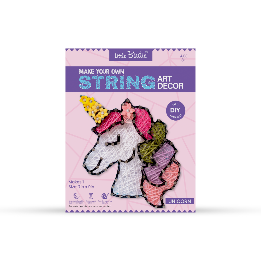 DIY String Art Kit - Unicorn, 1 Box