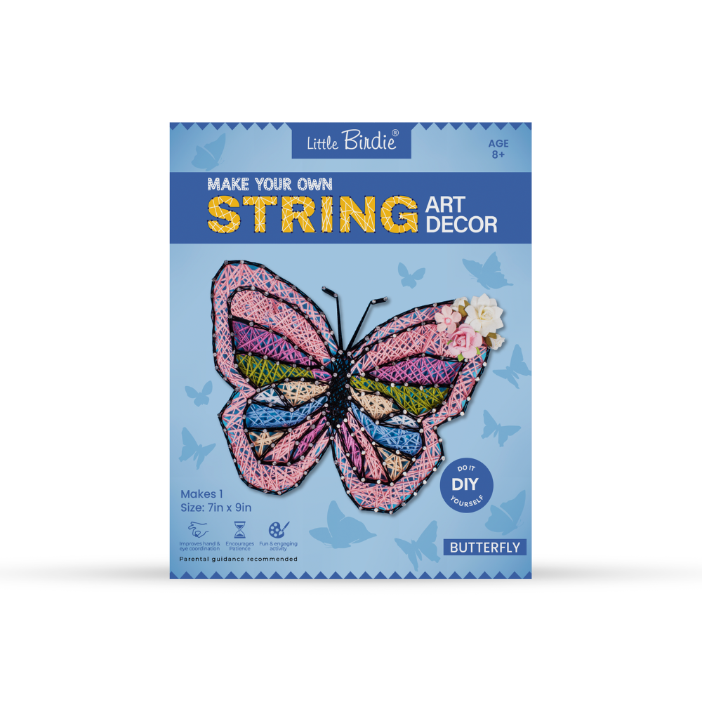 DIY String Art Kit - Butterfly, 1 Box