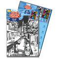 Velvet Colouring Canvas City on Water L38 X W25cm 1pc